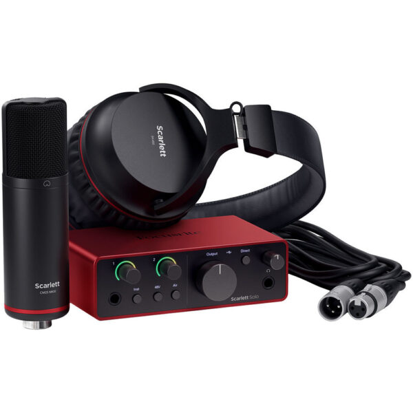 Focusrite-Scarlett-Solo-Studio-de-4ta-Generacion-Paquete-de-Grabacion