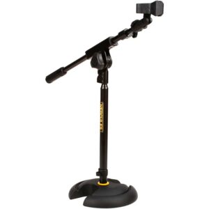 Hercules Stands MS120B – Soporte micrófono con clip y pedestal