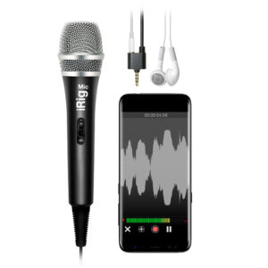 IK Multimedia iRig Mic Micrófono de mano para iPhone y Android