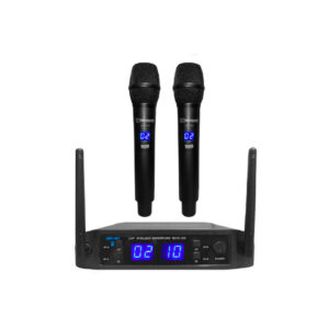Mackenzie UHF-461 – Micrófono Inalámbrico Profesional Doble