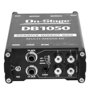 On‑Stage DB1050 Caja DI Pasiva para Audio