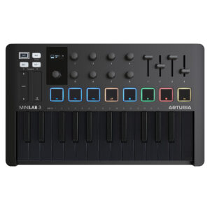 Arturia MiniLab 3 Deep Black – Mini Teclado MIDI USB-C