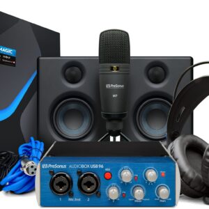 Presonus Audiobox 96K 25TH Ultimate Bundle, Paquete Completo