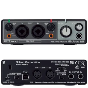 Roland RUBIX22 Interfaz de Audio USB Profesional para Mac, PC e iPad