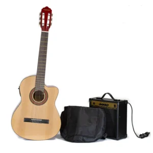 Freeman FR-CG44CEQ NT Pack Guitarra Electroacústica Clásica