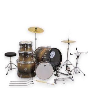 PowerDrums CPJ-5 FKY Set de Batería de 5 Piezas Color Amarillo