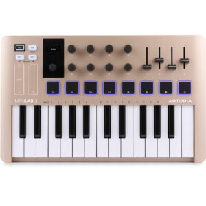 Arturia MiniLab 3 Champagne Mini Controlador MIDI 25 Teclas USB-C