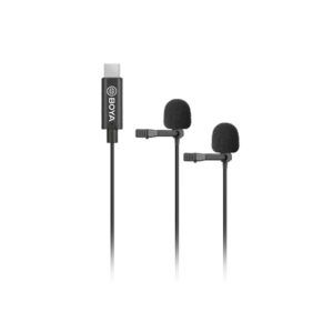 BOYA BY-M3D Micrófonos de Solapa Duales para USB-C
