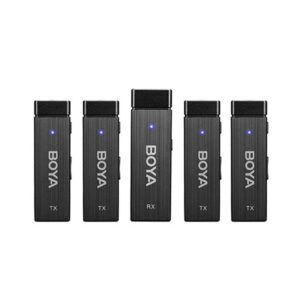 BOYA BY-W4 Sistema Inalámbrico Ultracompacto 4 Canales 2.4GHz