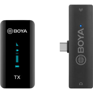 BOYA BY-XM6-S5 Micrófono Lavalier Inalámbrico para Android USB-C