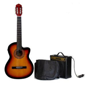 Freeman FR-CG44CEQ SB Guitarra de Nylon Color Sunburst
