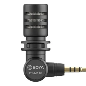 BOYA BY-M110 Micrófono de Condensador Ultracompacto 3.5mm TRRS
