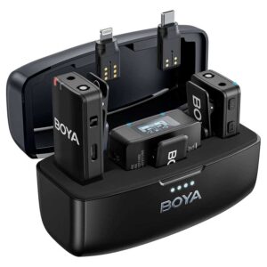 BOYA BOYAMIC Sistema de Micrófono Inalámbrico Doble 3 en 1