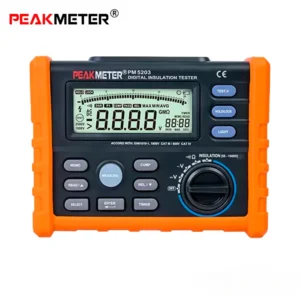 PeakMeter MS5203 Megómetro Digital 1000V