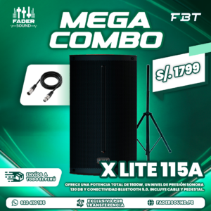 Combo FBT X Lite 115A + Cable xlr + Pedestal